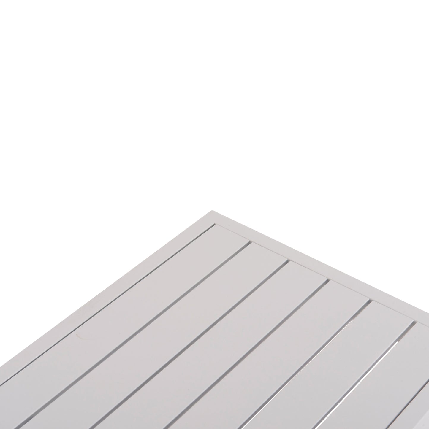 SUNLOUNGER SIDE TABLE SENTRY HM6275.01 ALUMINUM IN WHITE 87x43,5x45Hcm.