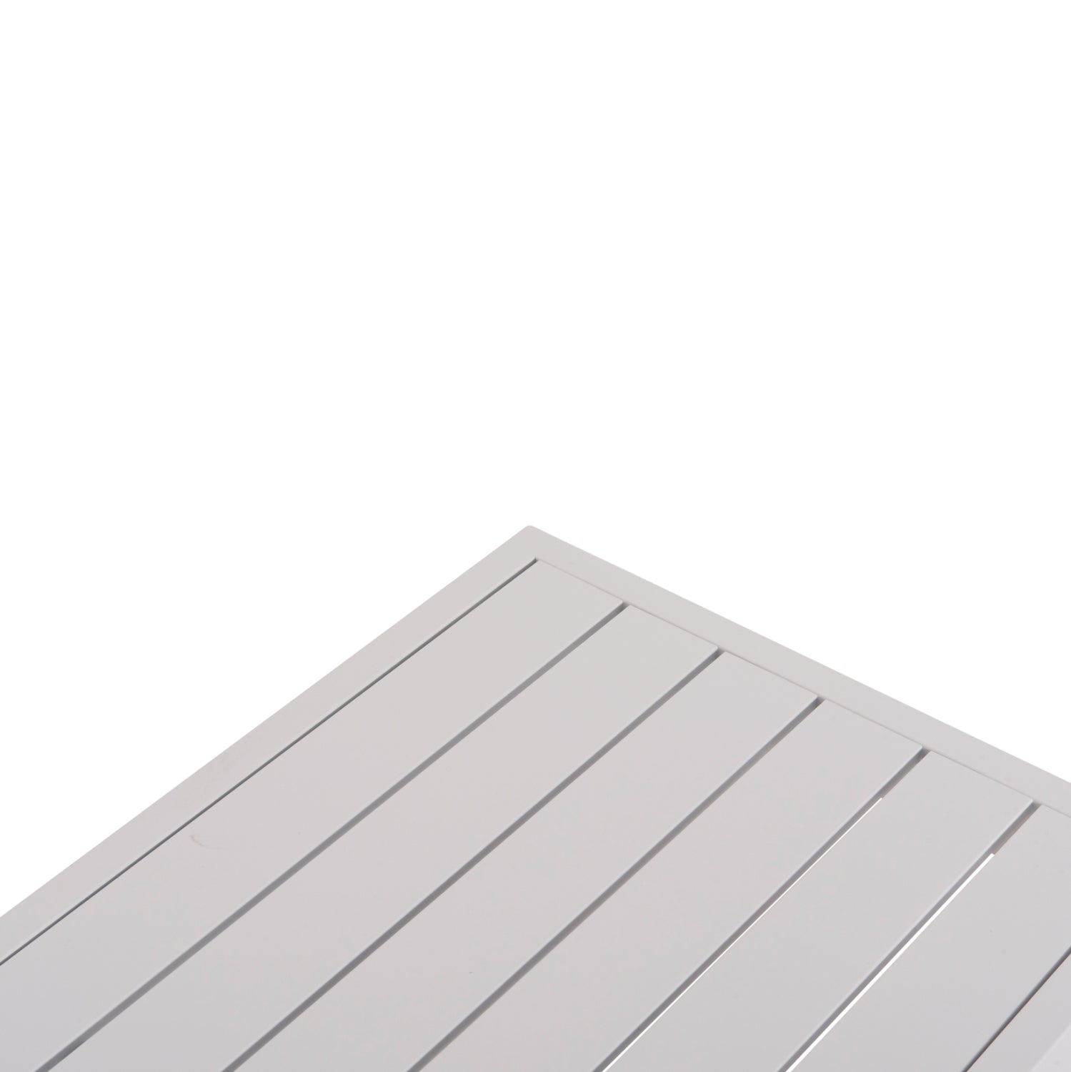 SUNLOUNGER SIDE TABLE SENTRY HM6275.01 ALUMINUM IN WHITE 87x43,5x45Hcm.