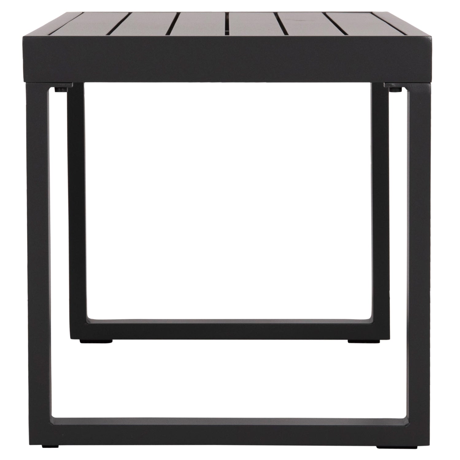 SUNLOUNGER SIDE TABLE SENTRY HM6275.03 ALUMINUM IN DARK GREY 87x43,5x45Hcm.