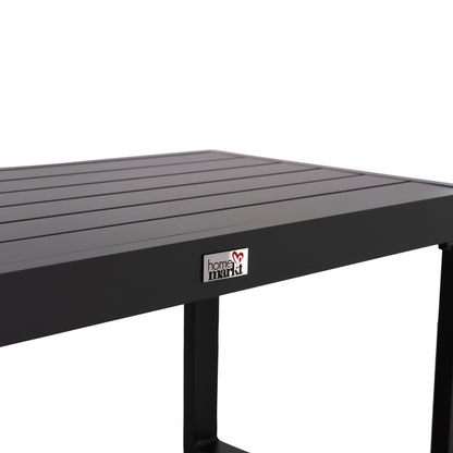 SUNLOUNGER SIDE TABLE SENTRY HM6275.03 ALUMINUM IN DARK GREY 87x43,5x45Hcm.