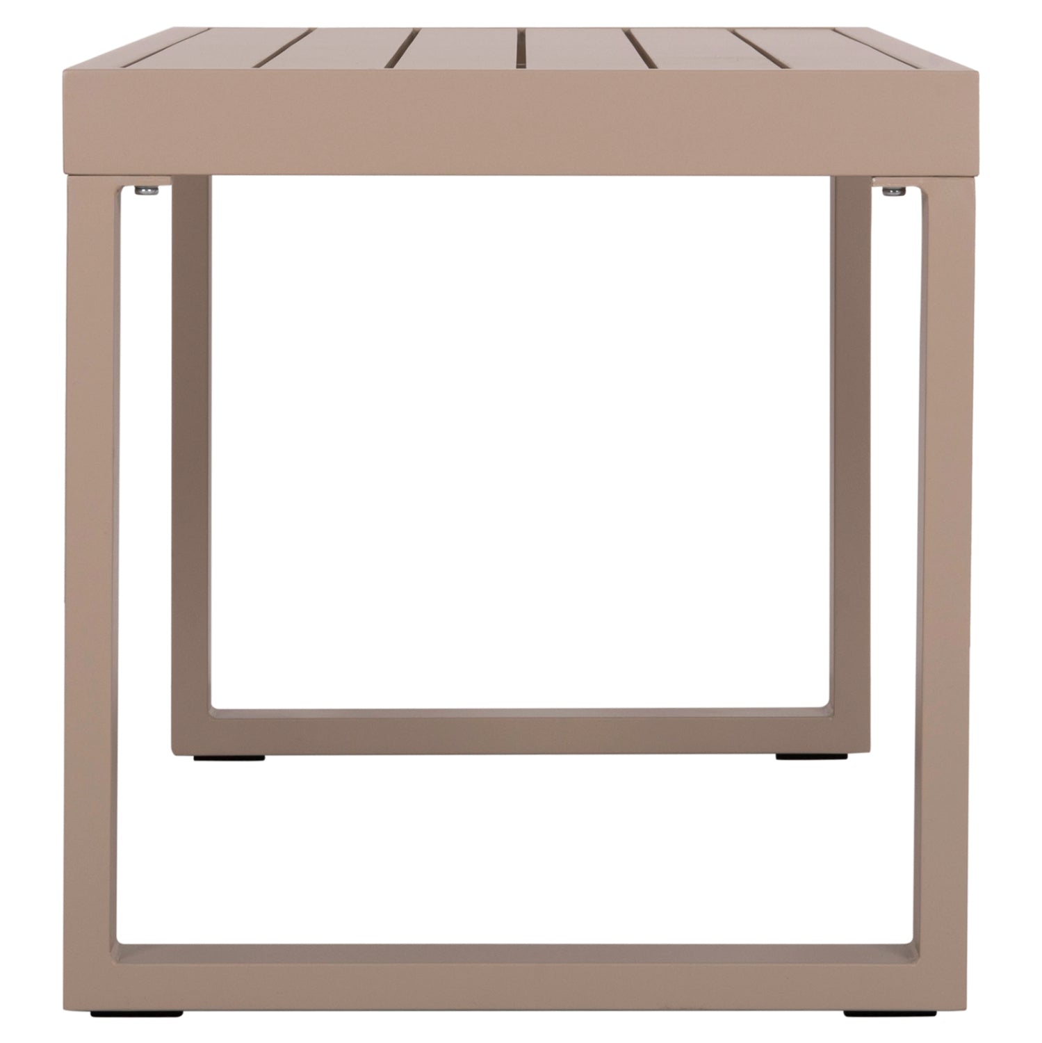 SUNLOUNGER SIDE TABLE SENTRY HM6275.04 ALUMINUM IN CAPPUCCINO 87x43,5x45Hcm.