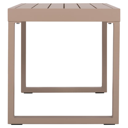 SUNLOUNGER SIDE TABLE SENTRY HM6275.04 ALUMINUM IN CAPPUCCINO 87x43,5x45Hcm.