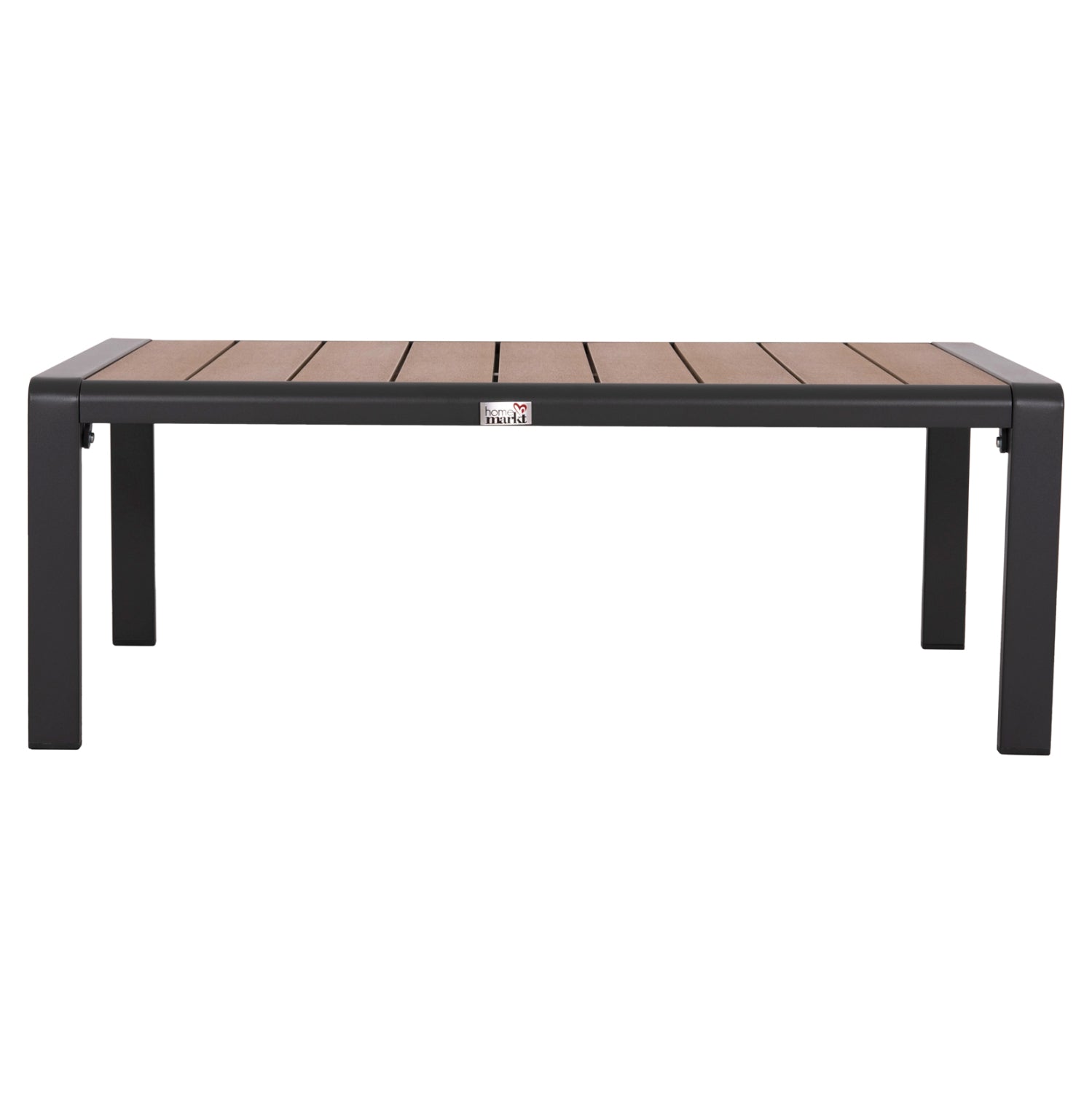 SUNLOUNGER SIDE TABLE BENTRY HM6276.03 ALUMINUM IN DARK GREY--POLYWOOD 100x56x35Hcm.