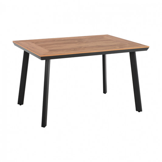 ALUMINUM DINING TABLE TABER HM5562.02 DARK GREY WITH POLYWOOD TOP 120x80x72.5Hcm.