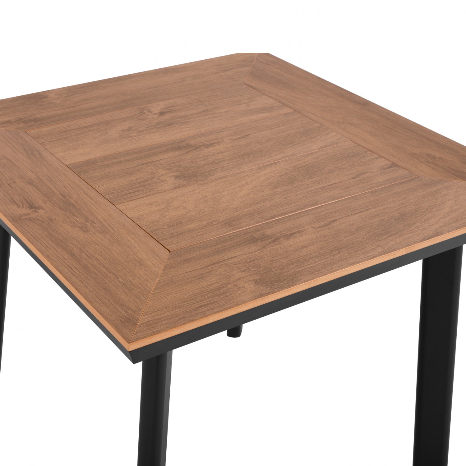 ALUMINUM DINING TABLE SQUARE TABER HM5563.02 DARK GREY WITH POLYWOOD TOP 80x80x73Hcm.