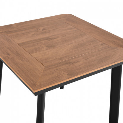 ALUMINUM DINING TABLE SQUARE TABER HM5563.02 DARK GREY WITH POLYWOOD TOP 80x80x73Hcm.