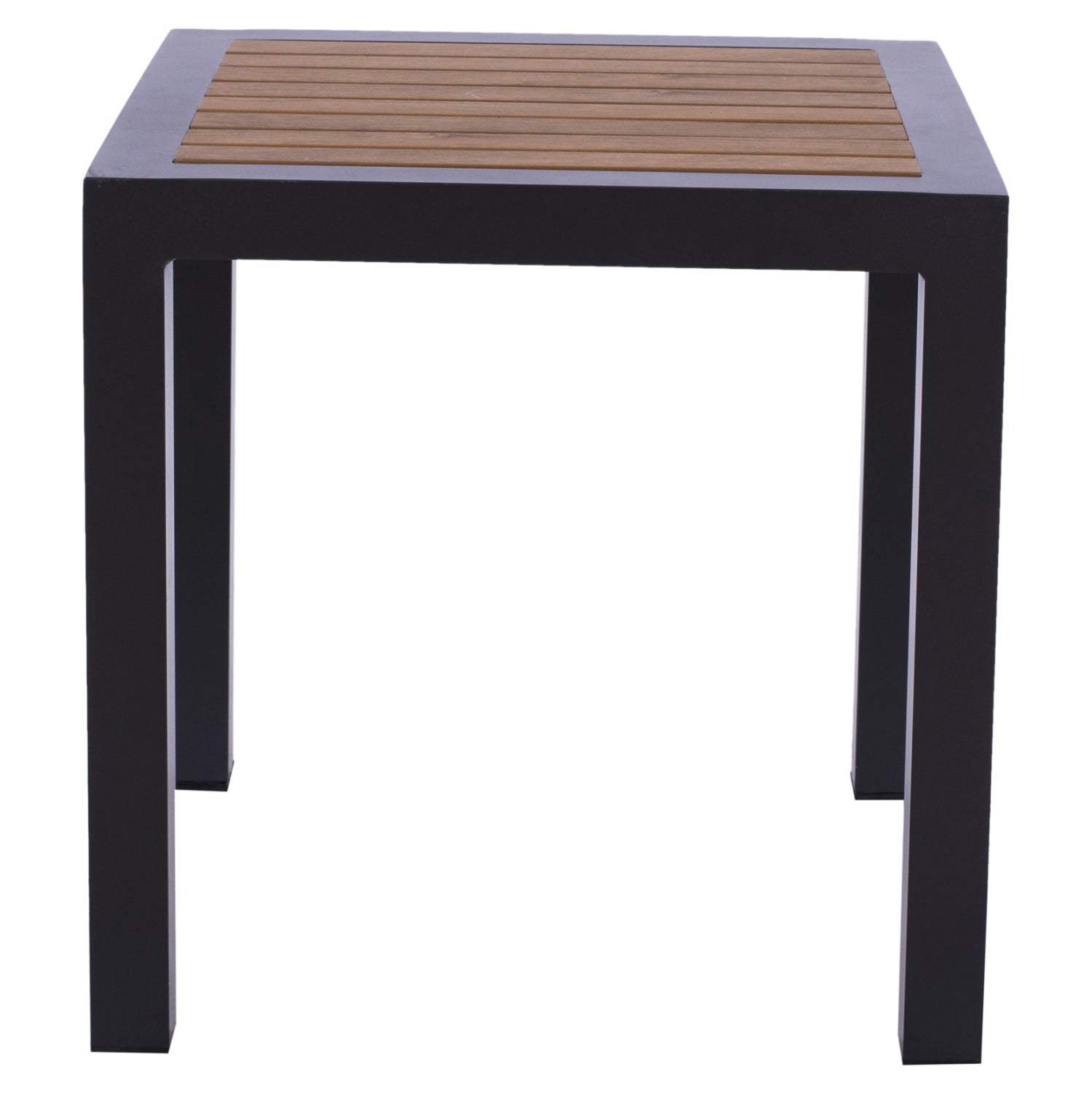Aluminum Coffee Table SABRA HM5403.02 Grey with Polywood 45Χ45Χ45,5H
