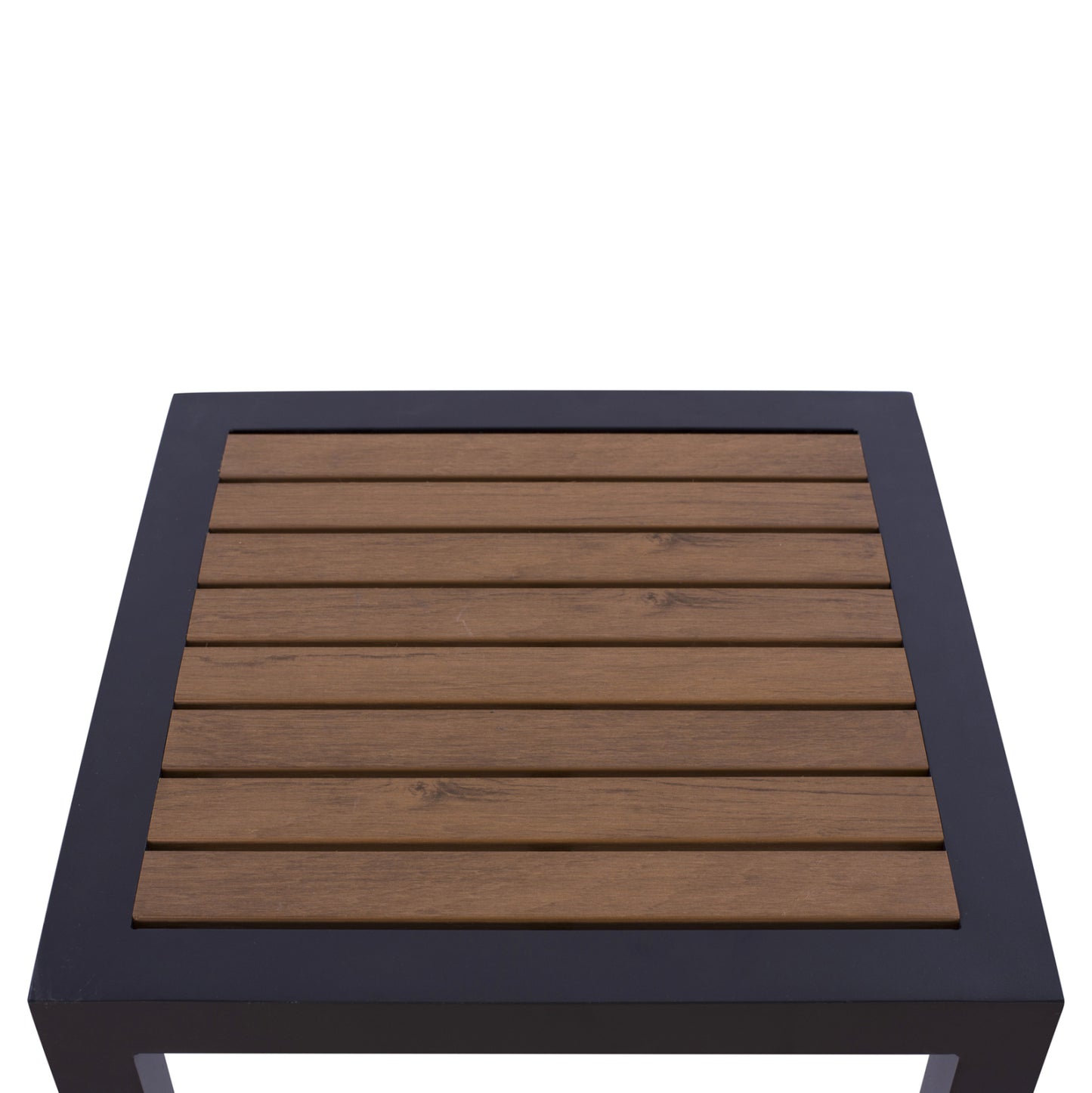 Aluminum Coffee Table SABRA HM5403.02 Grey with Polywood 45Χ45Χ45,5H