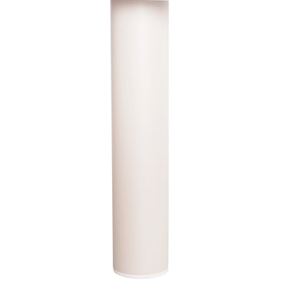 ALUMINUM ROUND TABLE DOSUN HM6201.02 CREAM WHITE FRAME-3D PRINTED GLASS TOP WITH CERAMIC LOOK Φ120cm.