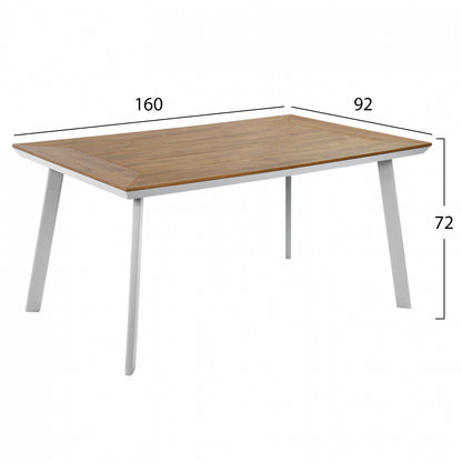 Aluminum Table with Polywood HM5132.11 White 160x92x72Η