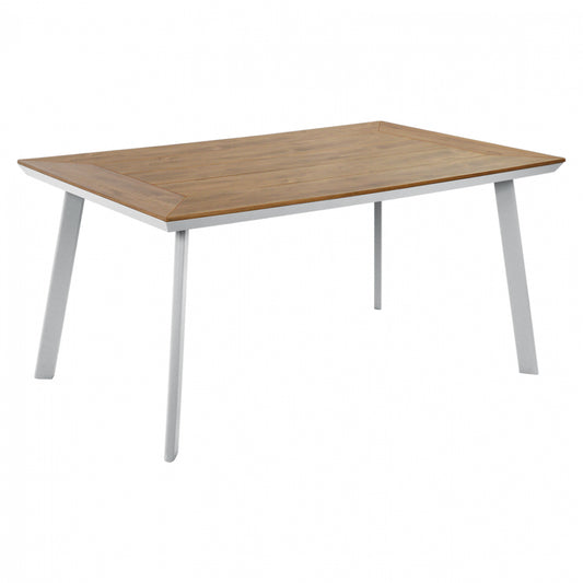 Aluminum Table with Polywood HM5132.11 White 160x92x72Η