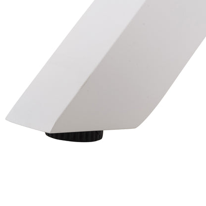 ALUMINUM RECTANGULAR TABLE TAWNEE HM6037.02 WHITE COLOR-POLYWOOD IN NATURAL WOOD 150x89,5x73Hcm