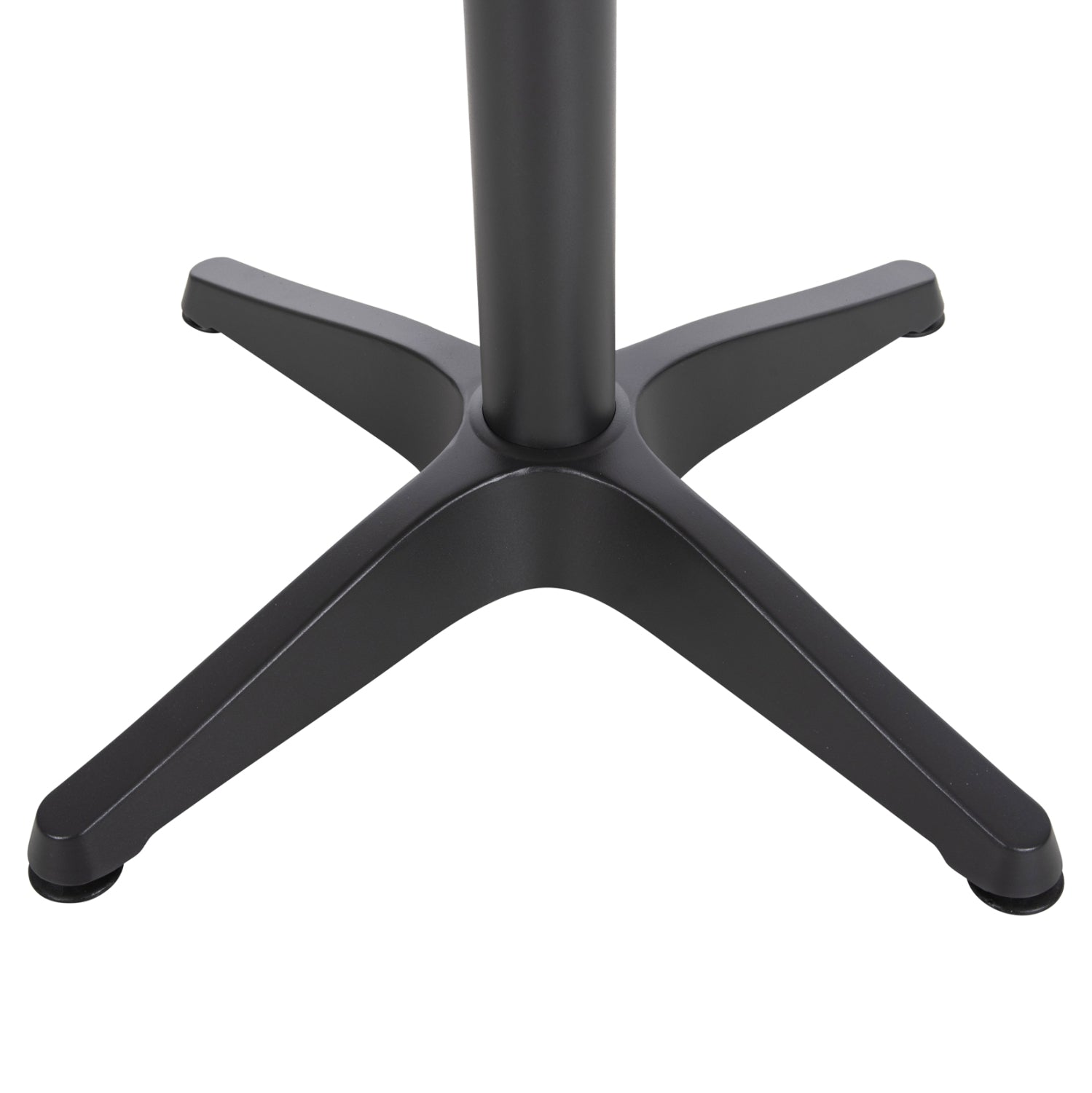 ALUMINUM ROUND TABLE ALEXA HM6086.01 ANTHRACITE-POLYWOOD TOP IN NATURAL COLOR Φ60x73Hcm.