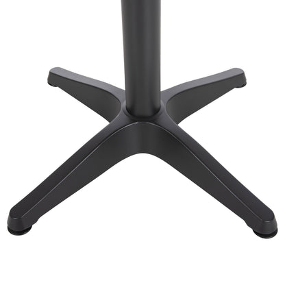 ALUMINUM ROUND TABLE ALEXA HM6086.01 ANTHRACITE-POLYWOOD TOP IN NATURAL COLOR Φ60x73Hcm.