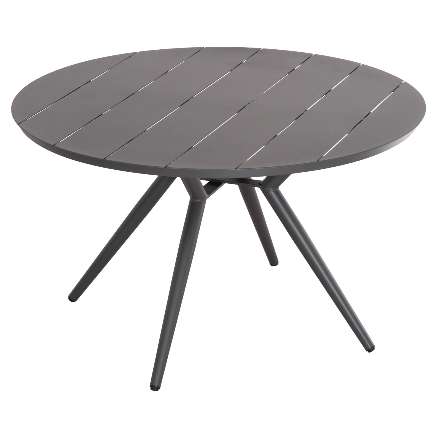 ROUND ALUMINUM TABLE HIGER HM6290.01 GREY Φ126x74Hcm.