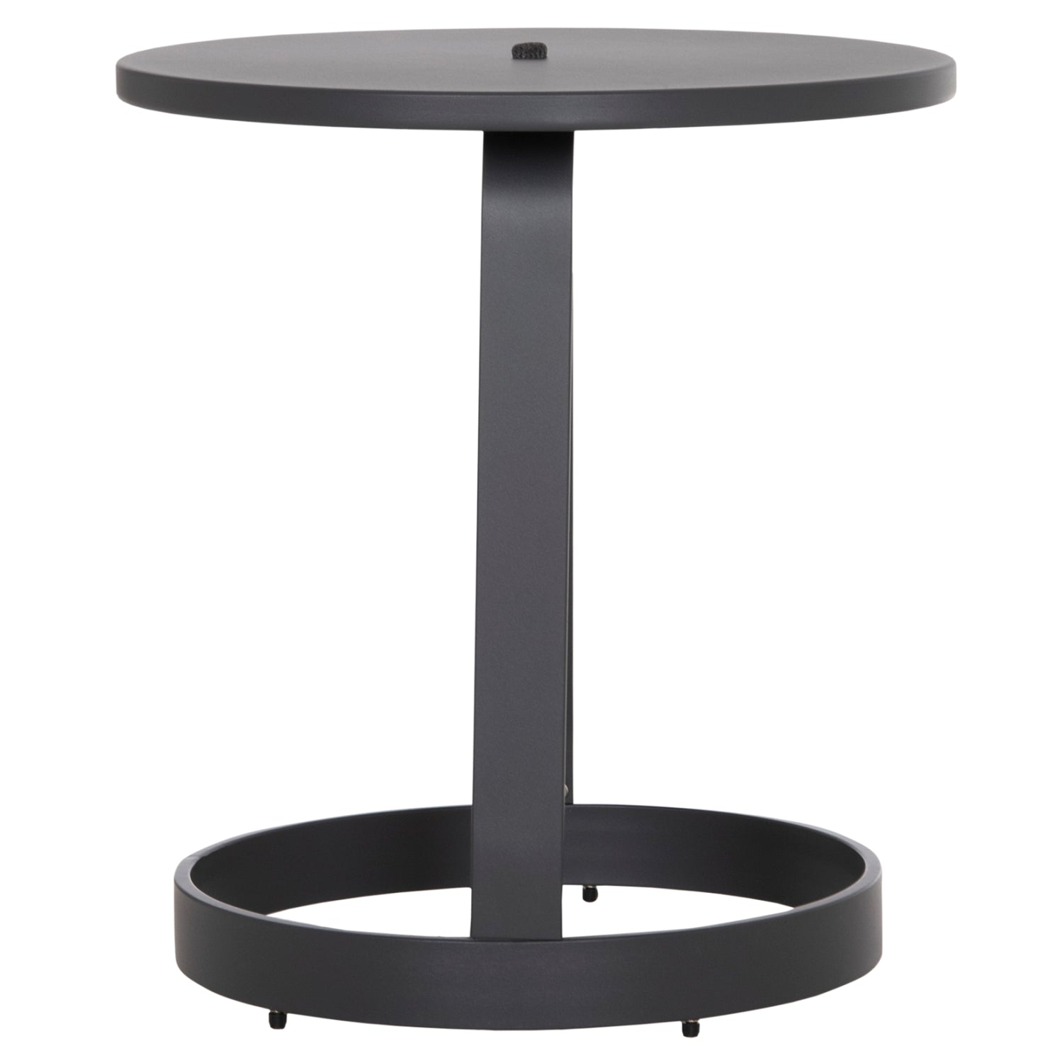 OUTDOOR SIDE TABLE MINO HM6433.01 ALUMINUM & ROPE IN GREY Φ47x53Hcm.
