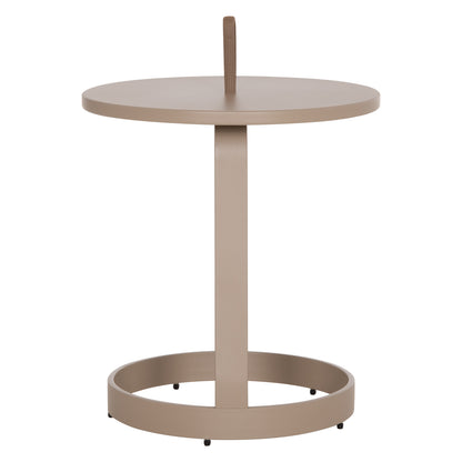 OUTDOOR SIDE TABLE MINO HM6433.03 ALUMINUM & ROPE IN CAPPUCCINO Φ47x53Hcm.