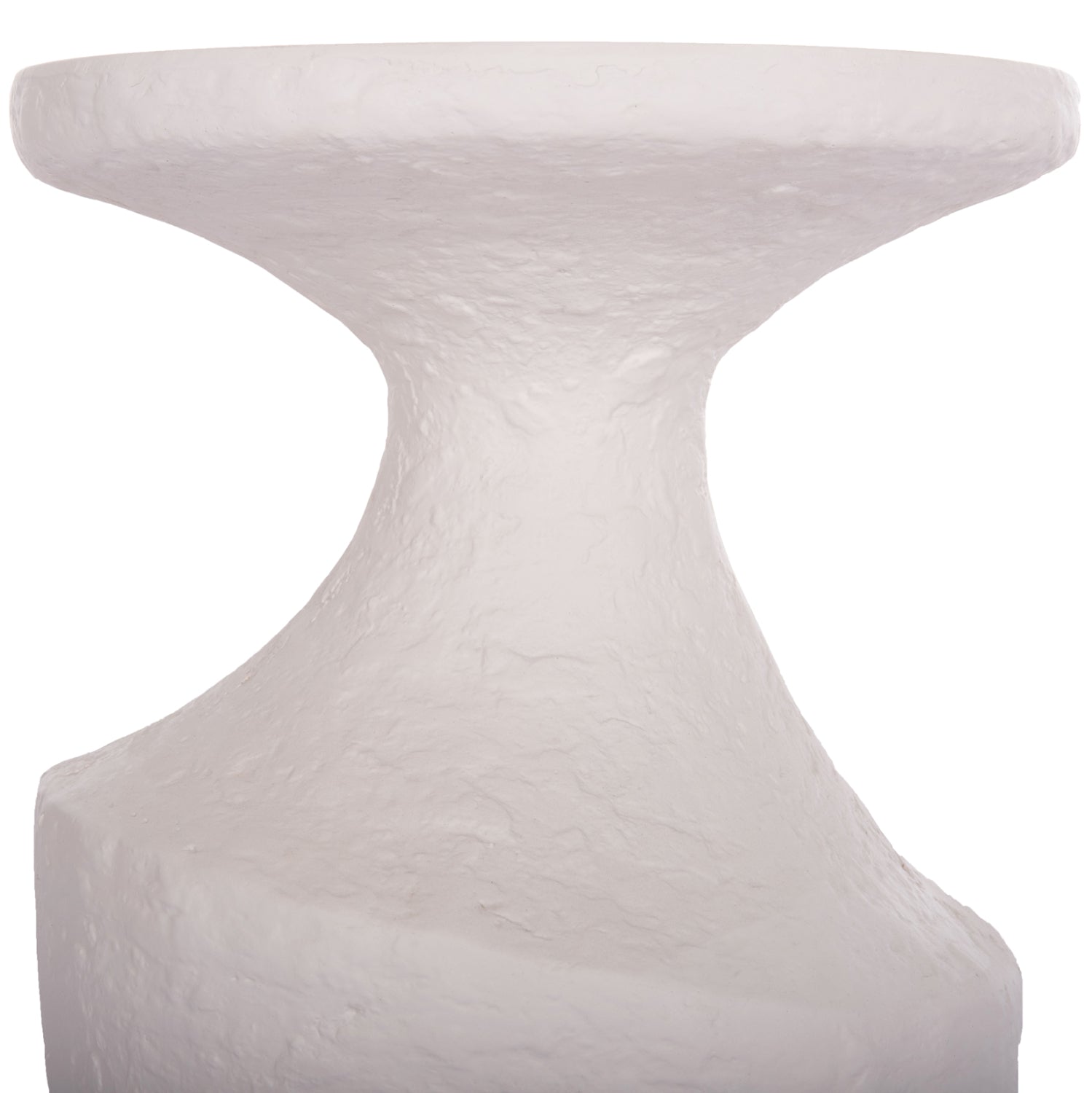 SIDE TABLE REBON HM18156.02L FIBER CEMENT IN WHITE--Φ40x56.5Hcm