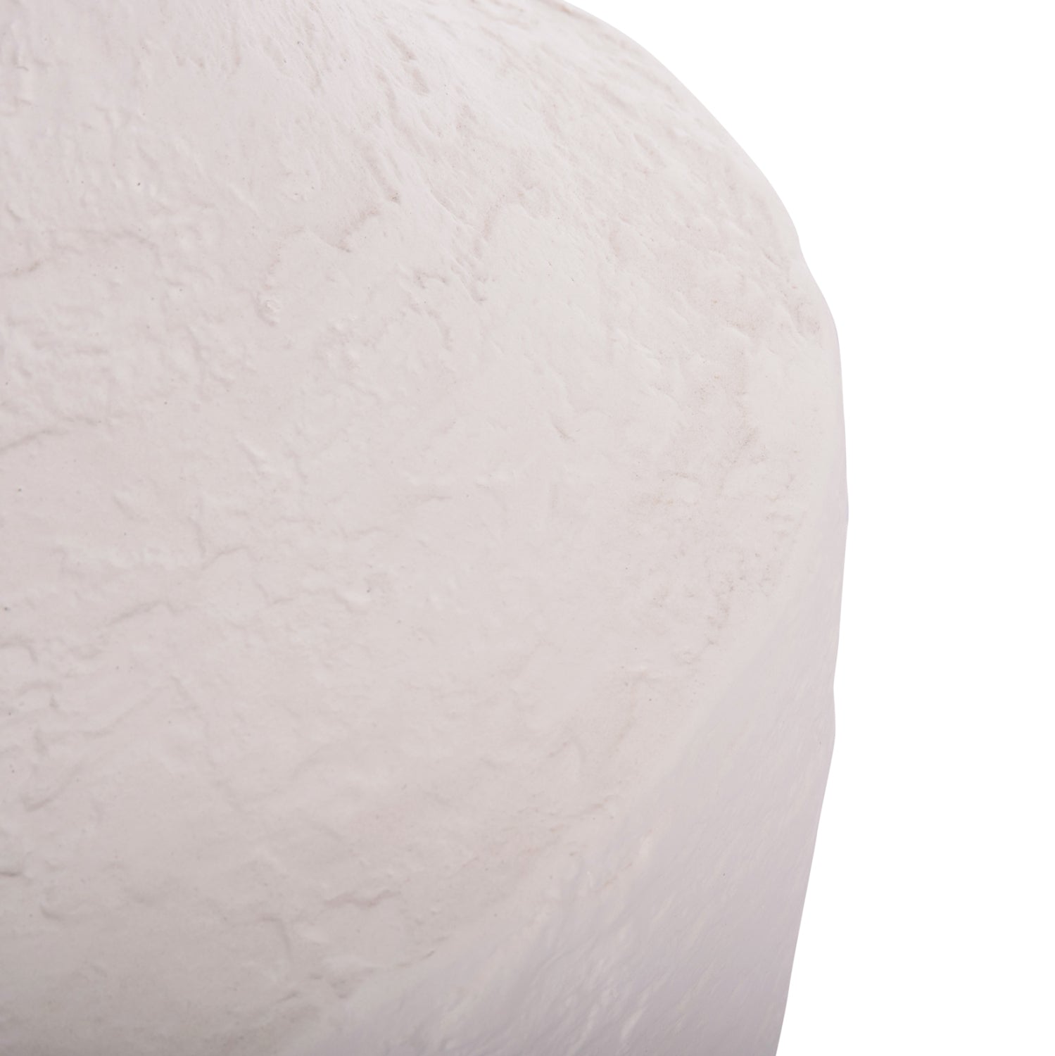 SIDE TABLE REBON HM18156.02L FIBER CEMENT IN WHITE--Φ40x56.5Hcm