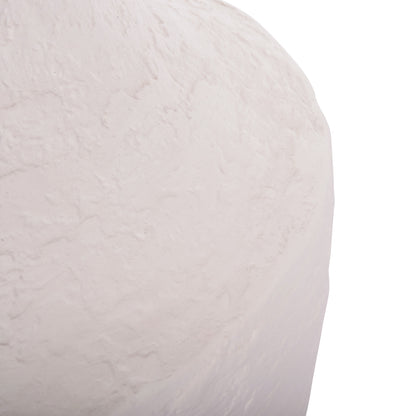 SIDE TABLE REBON HM18156.02L FIBER CEMENT IN WHITE--Φ40x56.5Hcm