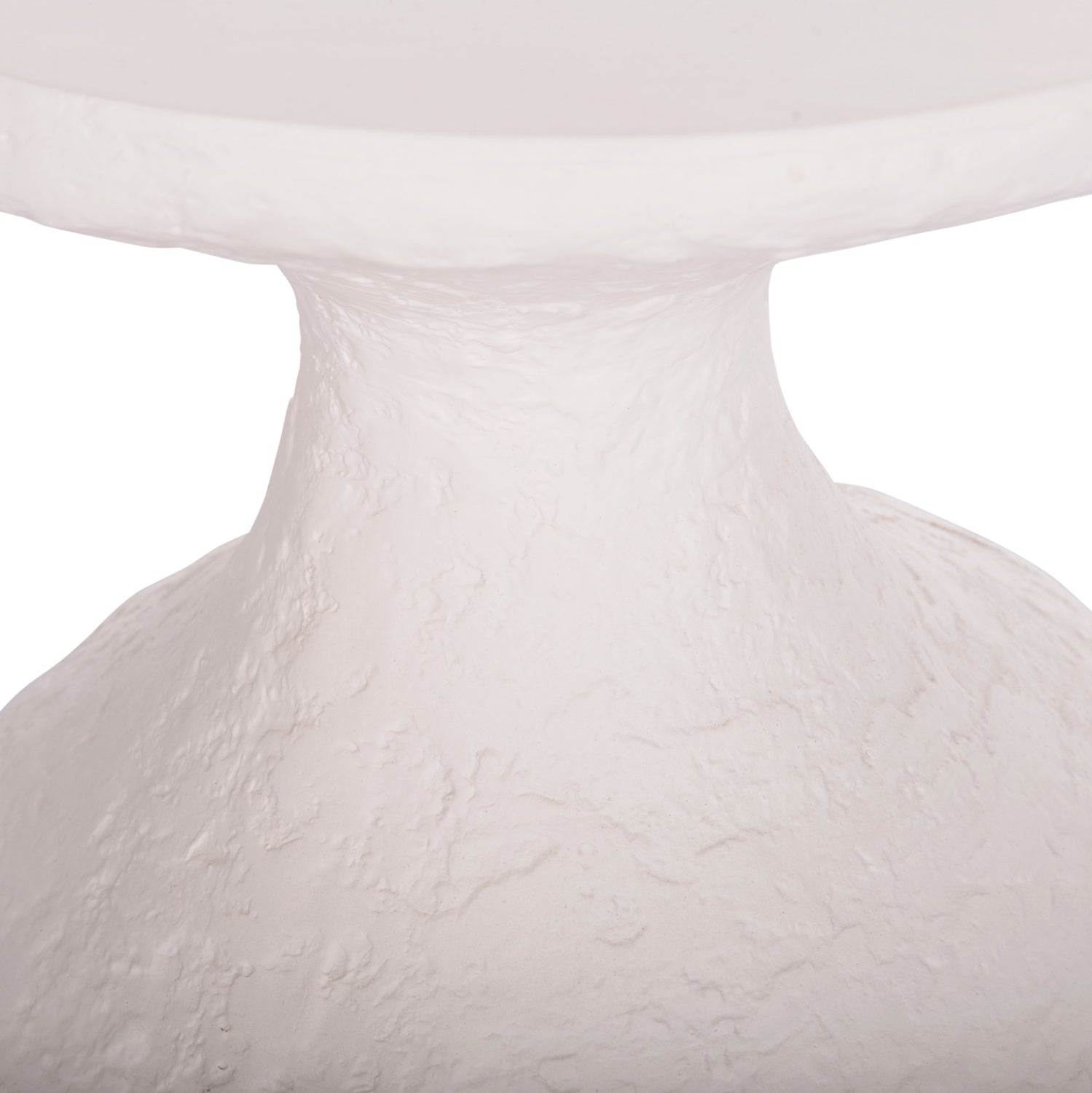 SIDE TABLE REBON HM18156.02L FIBER CEMENT IN WHITE--Φ40x56.5Hcm