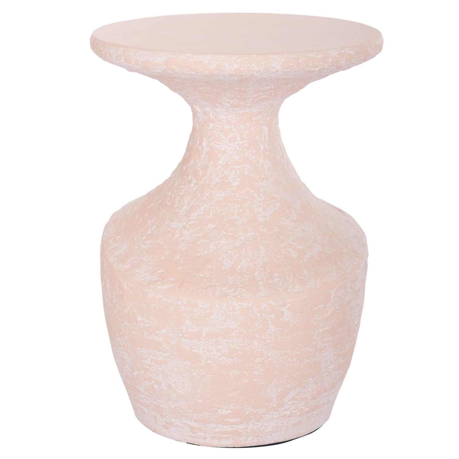SIDE TABLE REBON HM18156.04L FIBER CEMENT IN PEACH COLOR--Φ40x56.5Hcm