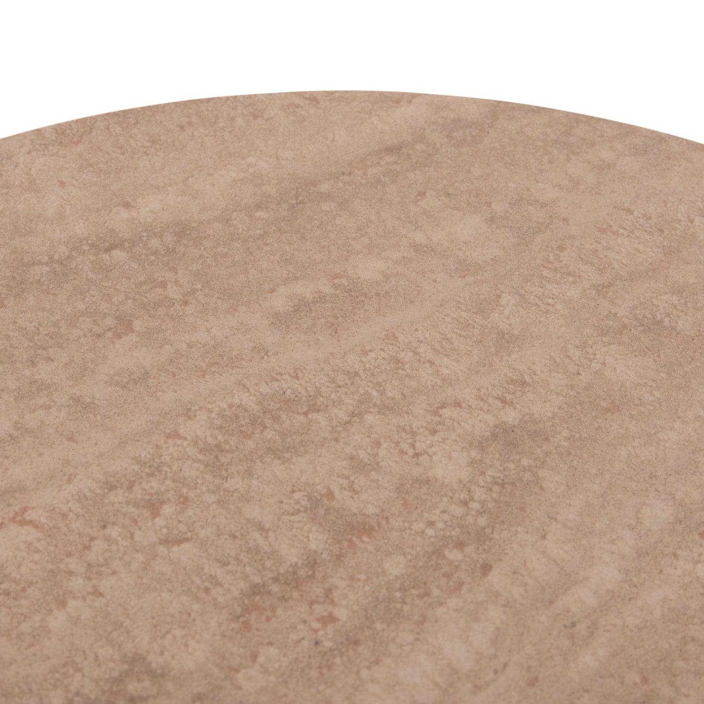 SIDE TABLE CATER HM18322 CERAMIC TOP WITH TRAVERTINE STONE LOOK--MDF BASE Φ45x56Hcm.