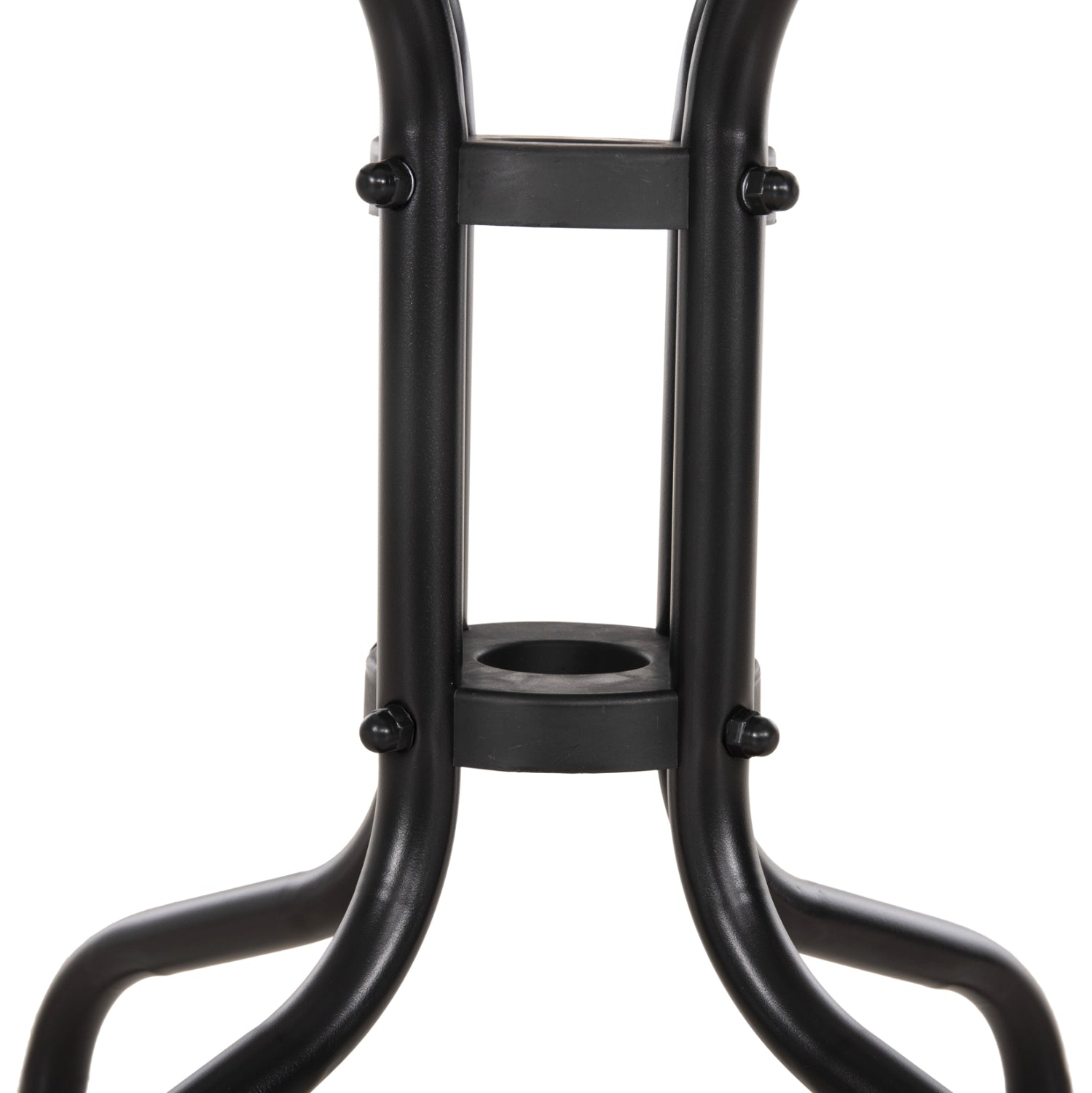 COFFEE TABLE FIGO HM6067.03 METAL IN BLACK-TEMPERED GLASS TOP 45x45x51Hcm.