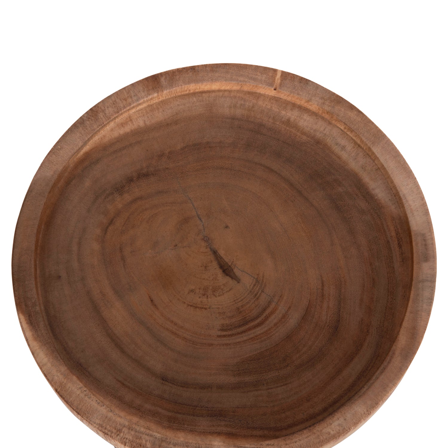SIDE TABLE LOKI HM9899.11 SOLID SUAR WOOD IN NATURAL Φ30x50Hcm.