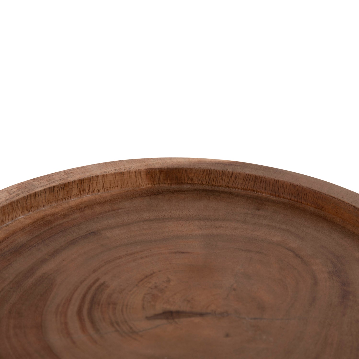 SIDE TABLE LOKI HM9899.11 SOLID SUAR WOOD IN NATURAL Φ30x50Hcm.