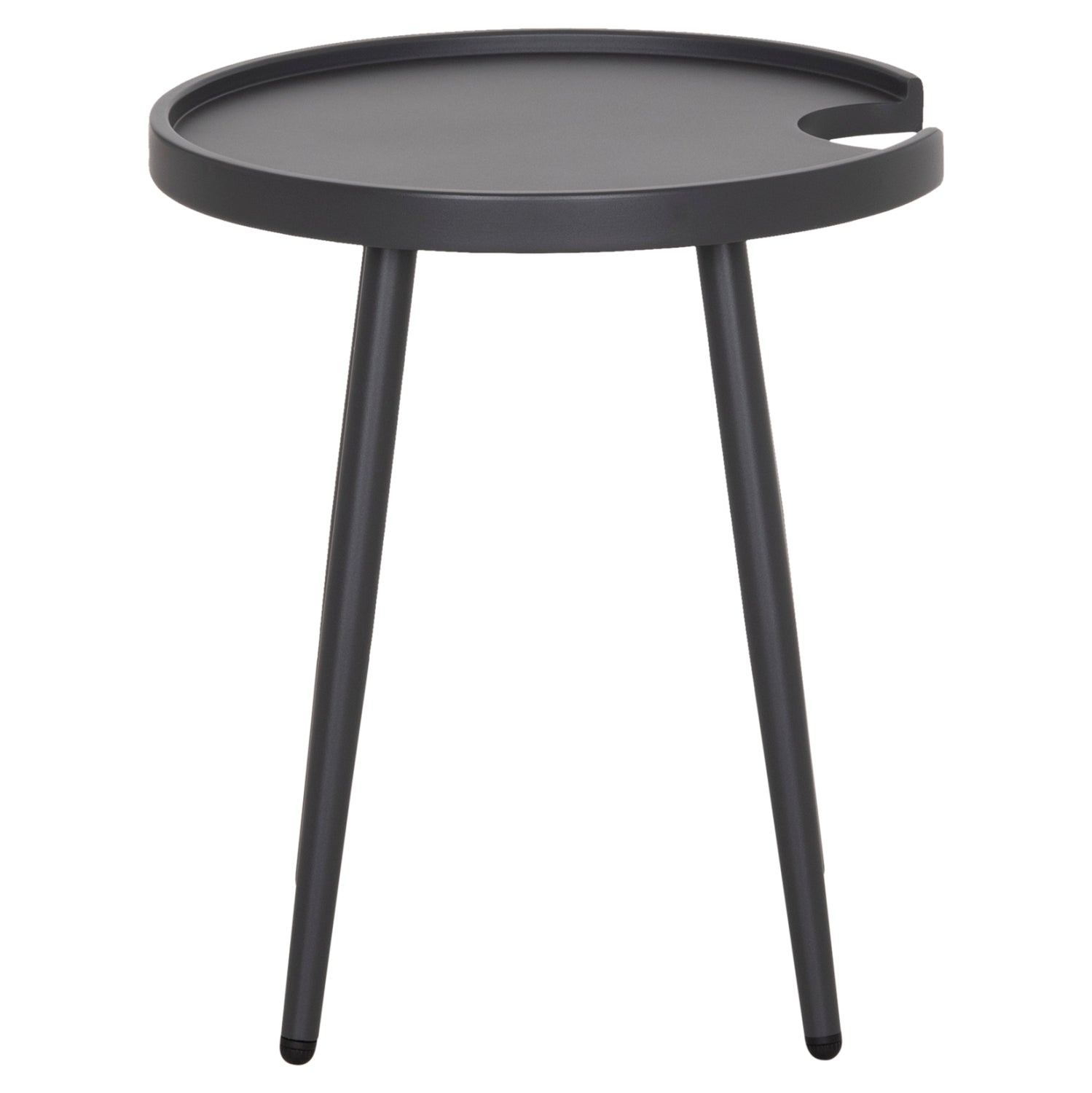 OUTDOOR ROUND SIDE TABLE TEROC HM6433.01 ALUMINUM IN GREY Φ47x53Hcm.