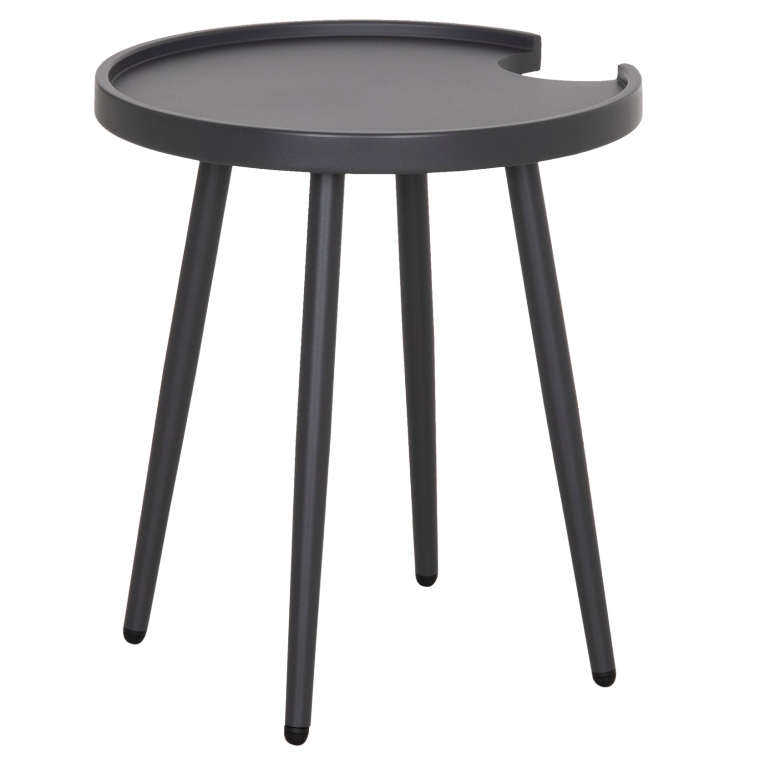 OUTDOOR ROUND SIDE TABLE TEROC HM6433.01 ALUMINUM IN GREY Φ47x53Hcm.
