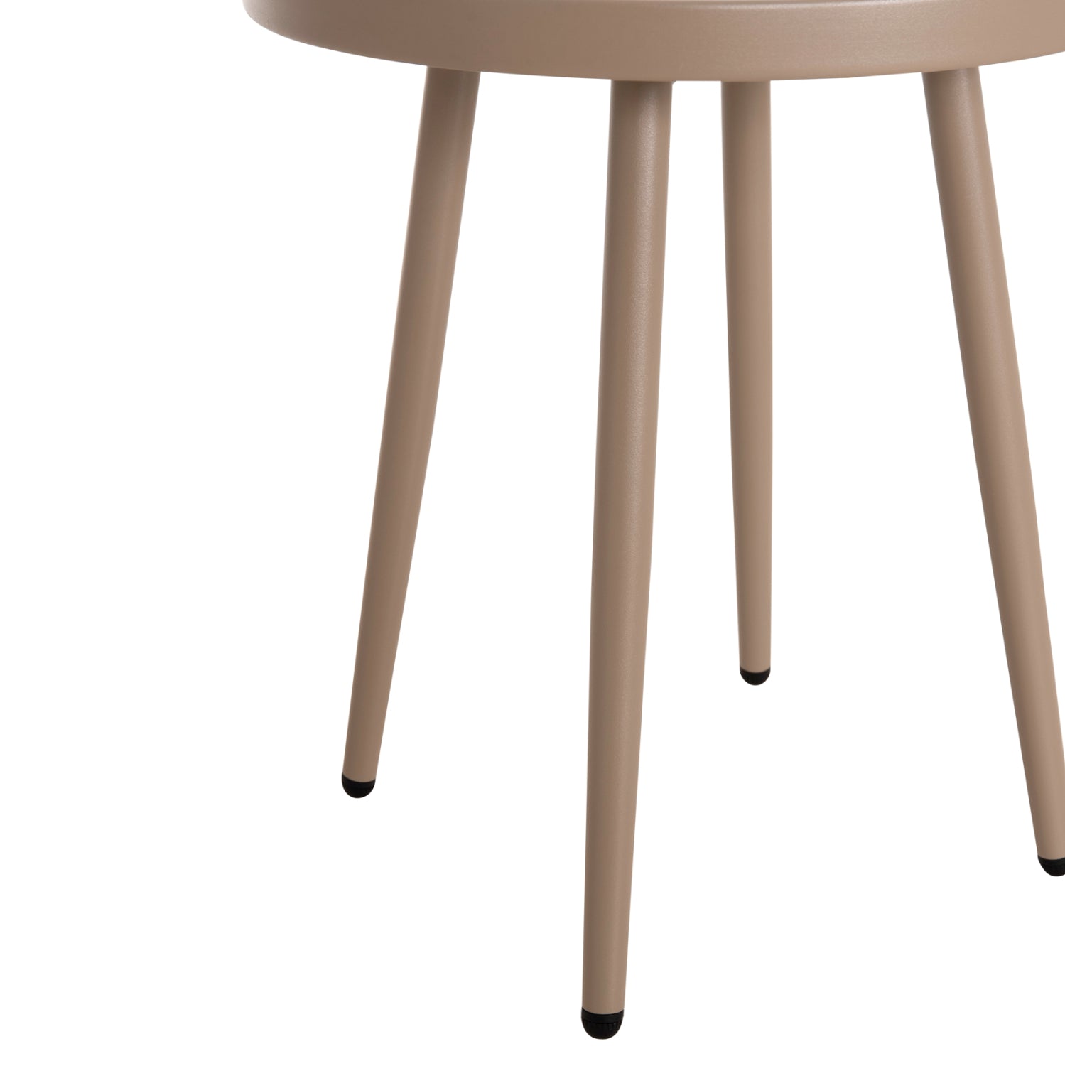 OUTDOOR ROUND SIDE TABLE TEROC HM6433.03 ALUMINUM IN CAPPUCCINO Φ47x53Hcm.