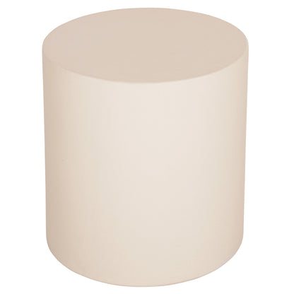 ROUND SIDE TABLE KYOKO HM6592.02 BEIGE FIBER CEMENT Φ40x43Hcm