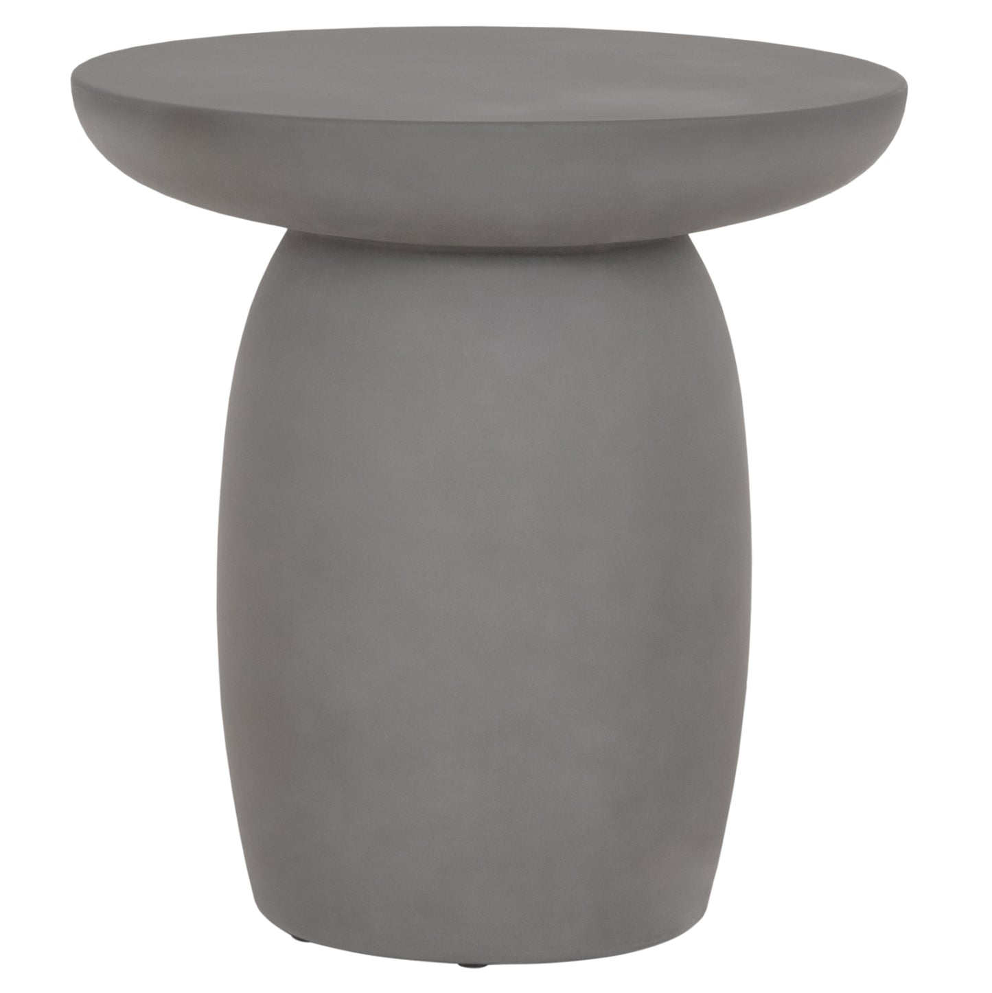 ROUND SIDE TABLE HIKARI HM6593.01 GREY FIBER CEMENT Φ46x48Hcm