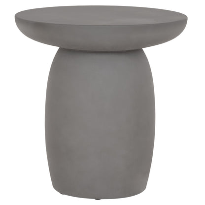 ROUND SIDE TABLE HIKARI HM6593.01 GREY FIBER CEMENT Φ46x48Hcm