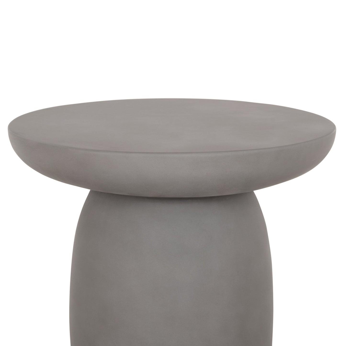 ROUND SIDE TABLE HIKARI HM6593.01 GREY FIBER CEMENT Φ46x48Hcm