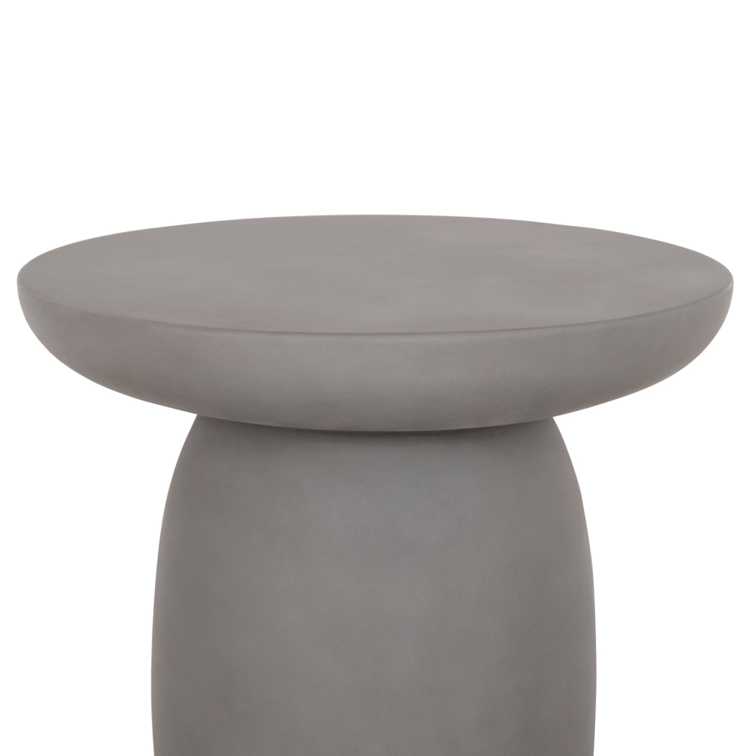 ROUND SIDE TABLE HIKARI HM6593.01 GREY FIBER CEMENT Φ46x48Hcm