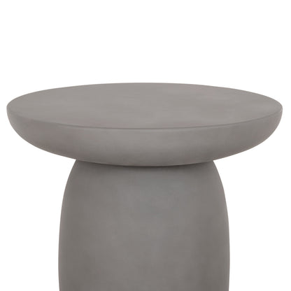 ROUND SIDE TABLE HIKARI HM6593.01 GREY FIBER CEMENT Φ46x48Hcm