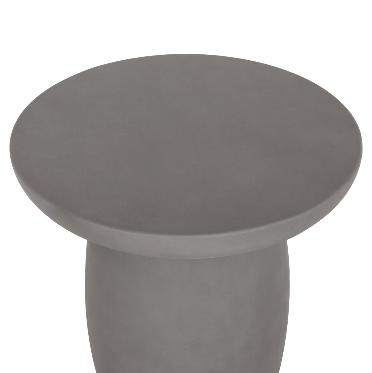 ROUND SIDE TABLE HIKARI HM6593.01 GREY FIBER CEMENT Φ46x48Hcm