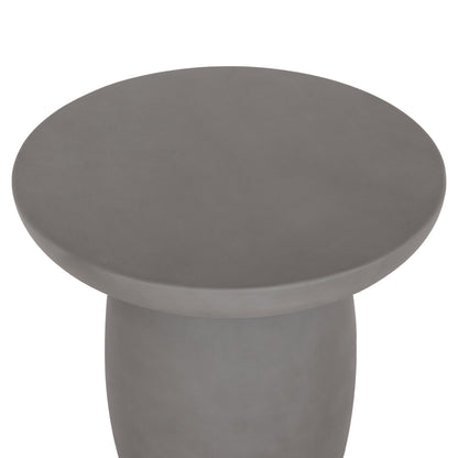 ROUND SIDE TABLE HIKARI HM6593.01 GREY FIBER CEMENT Φ46x48Hcm