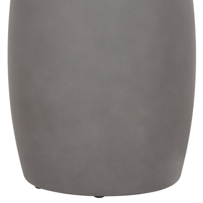 ROUND SIDE TABLE HIKARI HM6593.01 GREY FIBER CEMENT Φ46x48Hcm