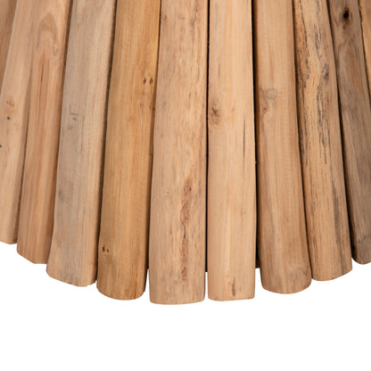 SIDE TABLE ROUND COOTER HM9792 TEAK BRANCHES IN NATURAL Φ37x50Hcm.