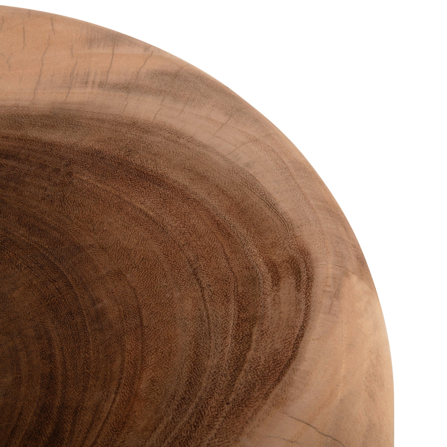 SIDE TABLE ROUND CUPRE HM9793 SOLID SUAR WOOD-NATURAL Φ43x46Hcm.