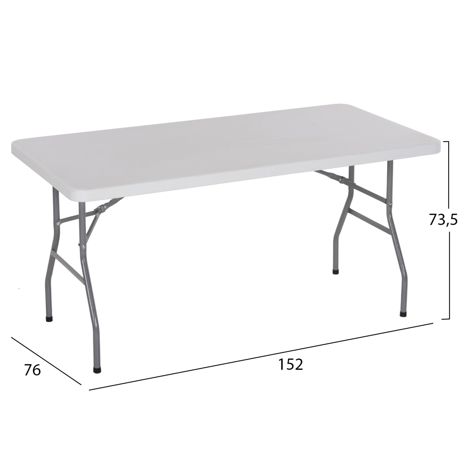 Table Catering-Conference HM5064 152Χ76Χ74 cm Foldable legs