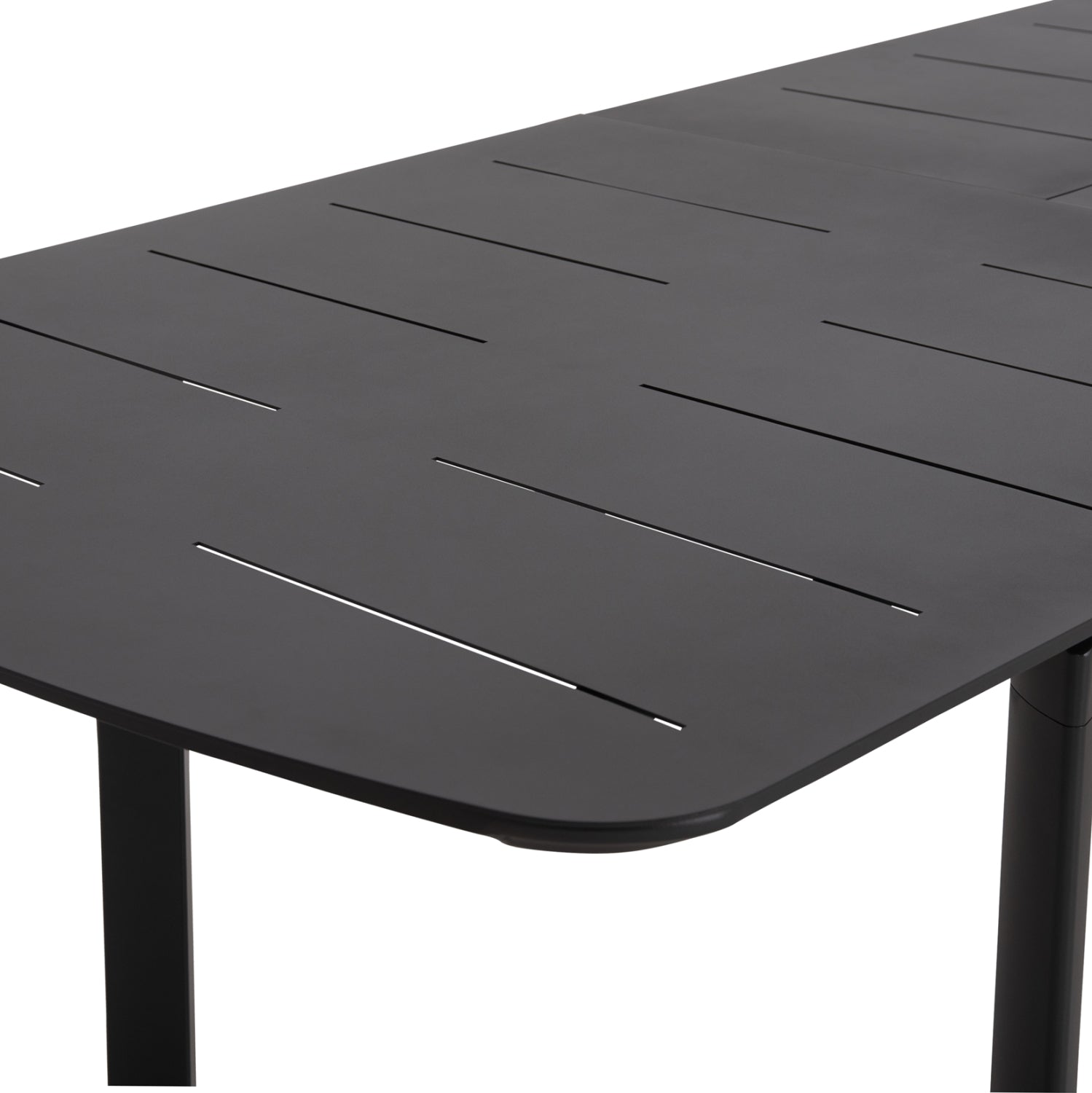 DINING TABLE EXTENDABLE SYMPO HM6415.01 GREY ALUMINUM 220-300x100x75Hcm.