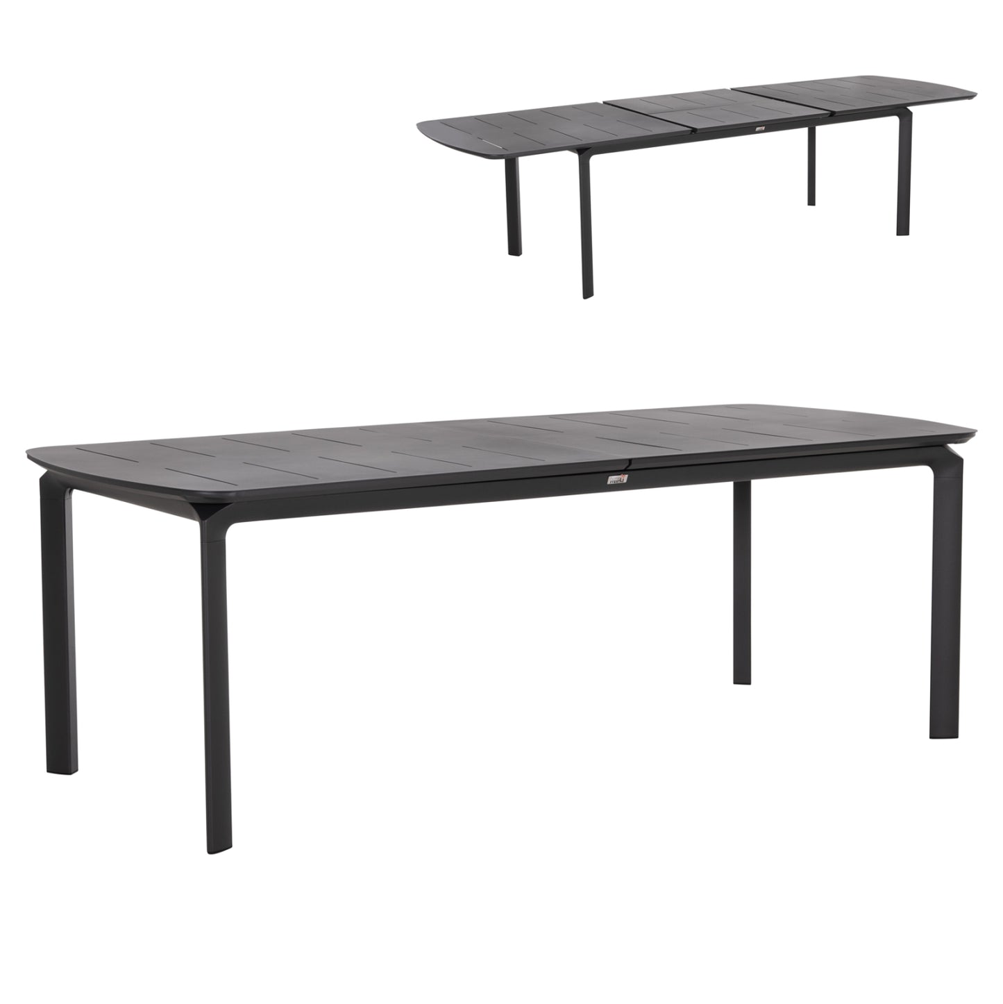 DINING TABLE EXTENDABLE SYMPO HM6415.01 GREY ALUMINUM 220-300x100x75Hcm.