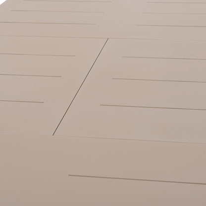 DINING TABLE EXTENDABLE SYMPO HM6415.05 BEIGE ALUMINUM 220-300x100x75Hcm.