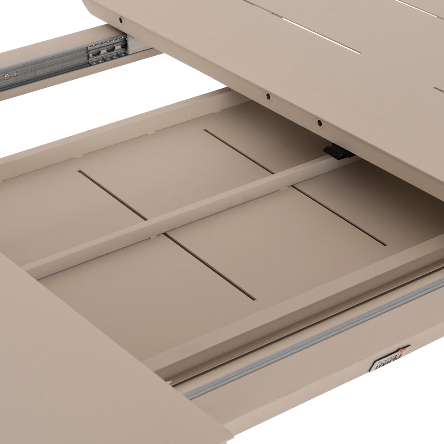 DINING TABLE EXTENDABLE SYMPO HM6415.05 BEIGE ALUMINUM 220-300x100x75Hcm.