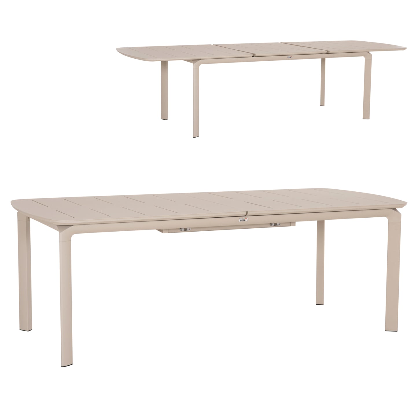 DINING TABLE EXTENDABLE SYMPO HM6415.05 BEIGE ALUMINUM 220-300x100x75Hcm.